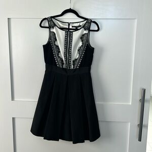 Black and white dress